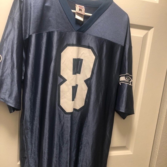 NFL Player Seattle For Her #8 Hasselbeck Women's Blue Jersey Jersey Size Large - Picture 3 of 14